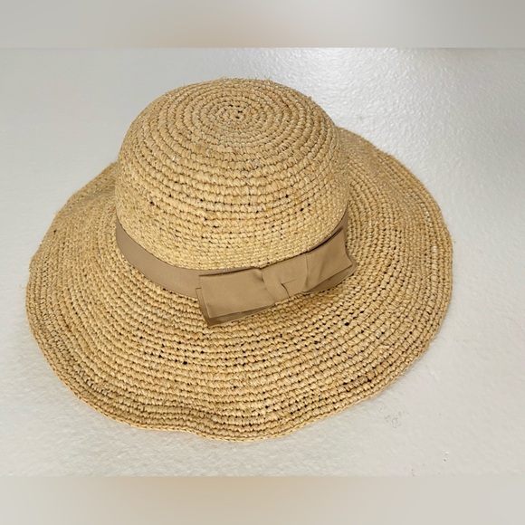 FLORABELLA Marcella Crochet Raffia Hat with Ribbon Trim - Picture 2 of 13